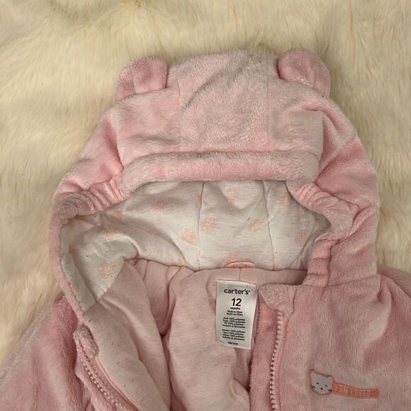Simple Joys by Carter's Baby Girls' Fleece-Footed Jumpsuit Pram - Picture 5 of 9